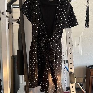 Polka Dot Wrap Dress